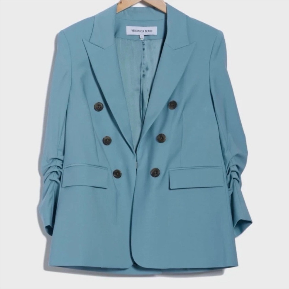 Veronica Beard Beacon Dickey Jacket in Sea Glass Size 2 - Picture 2 of 9